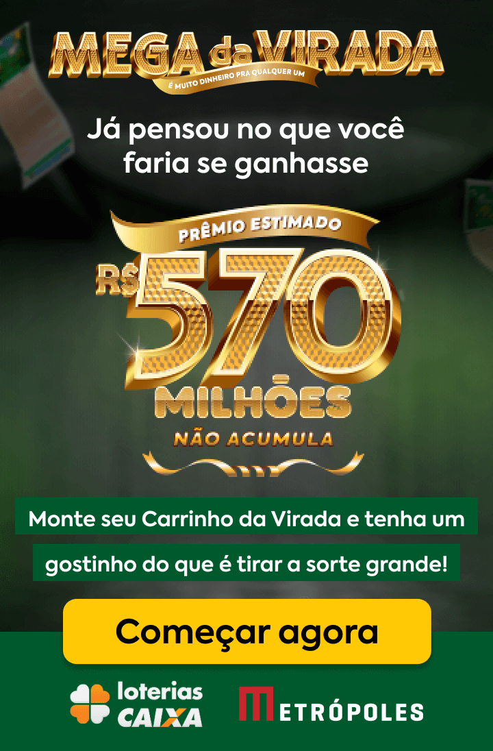 Monte seu Carrinho da Virada e tenha um gostinho do que é tirar a sorte grande. Começar Agora!