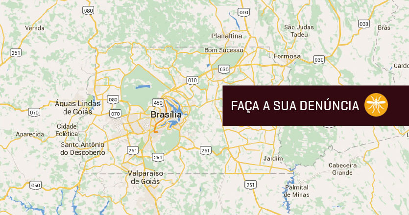 Mapa do mosquito no DF