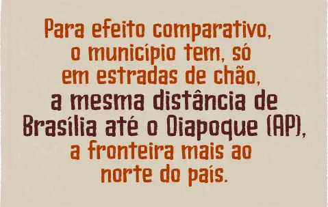 Cavalcante tem 3 mil quilômetros de estradas vicinais.